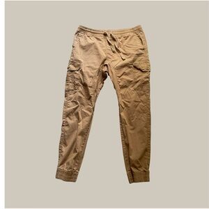Southpole Flex The Movement Pants Men's XXL Tan Elastic Waist Ankle Jogger‎